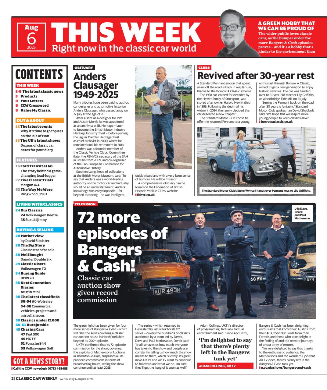 Classic Car Weekly Preview Pages