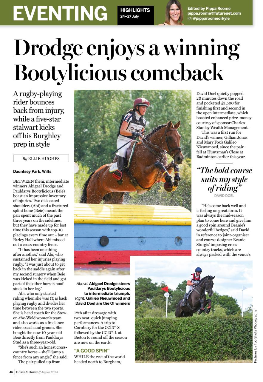 Horse & Hound Preview Pages