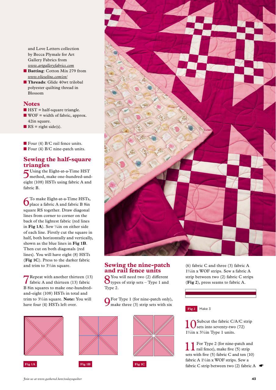 Today’s Quilter Preview Pages