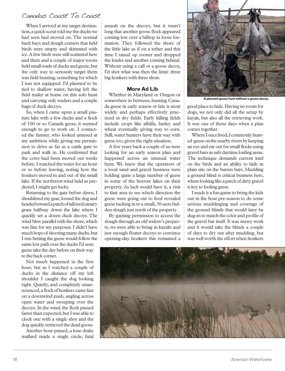 American Waterfowler Preview Pages
