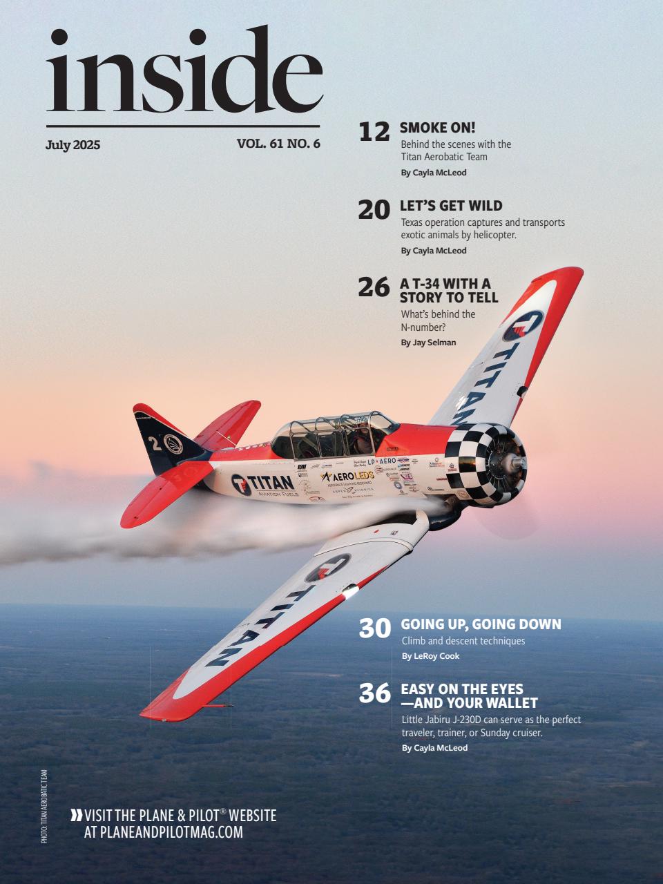 Plane & Pilot Preview Pages