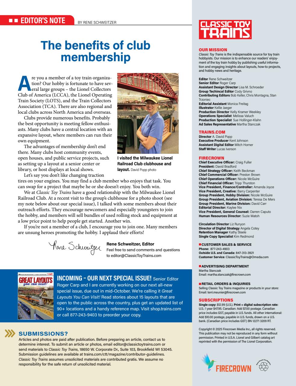 Classic Toy Trains Preview Pages