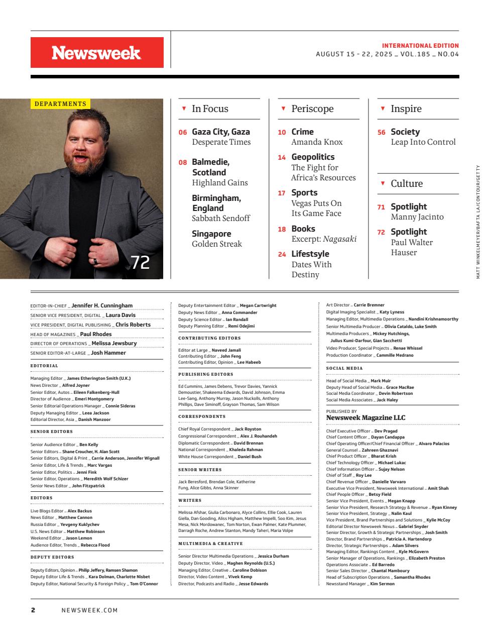 Newsweek International Preview Pages