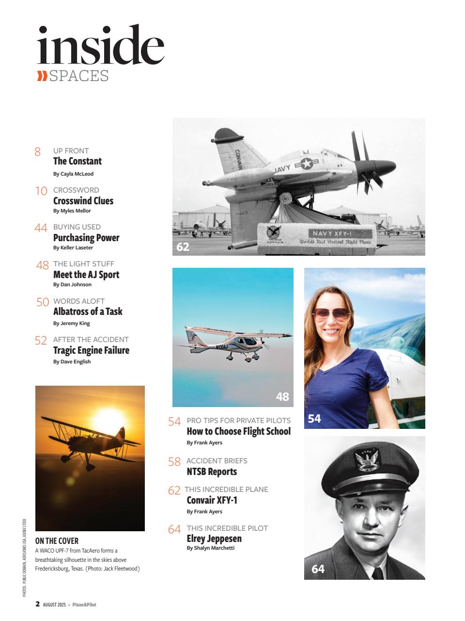 Plane & Pilot Preview Pages