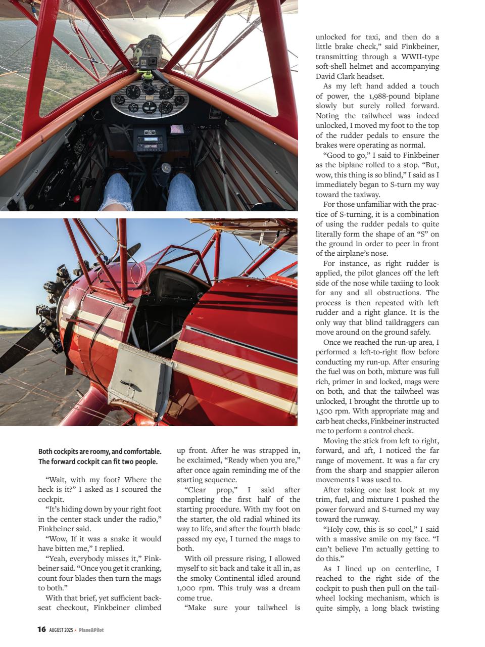 Plane & Pilot Preview Pages