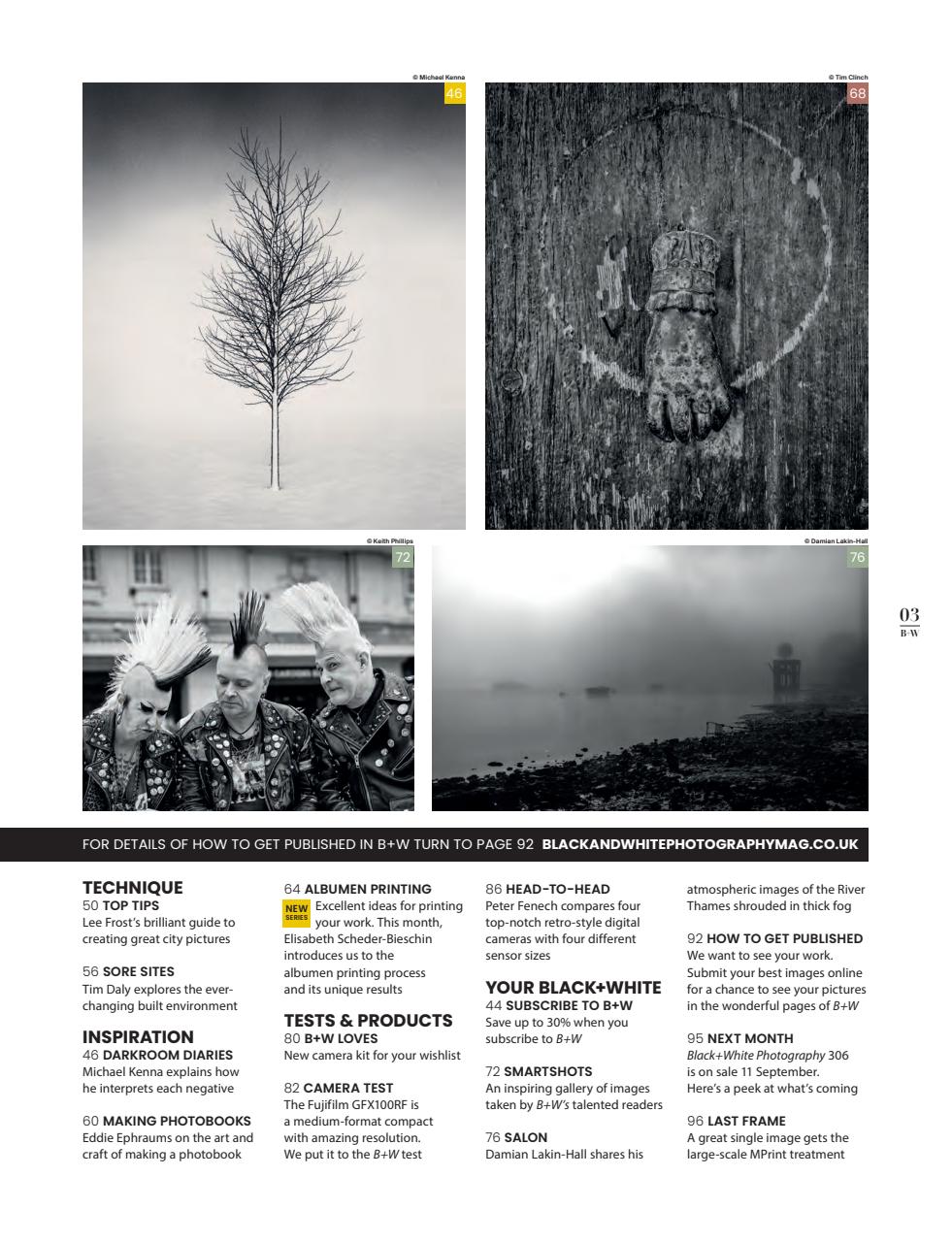 Black+White Photography Preview Pages