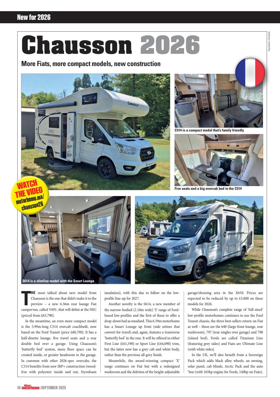 What Motorhome magazine Preview Pages