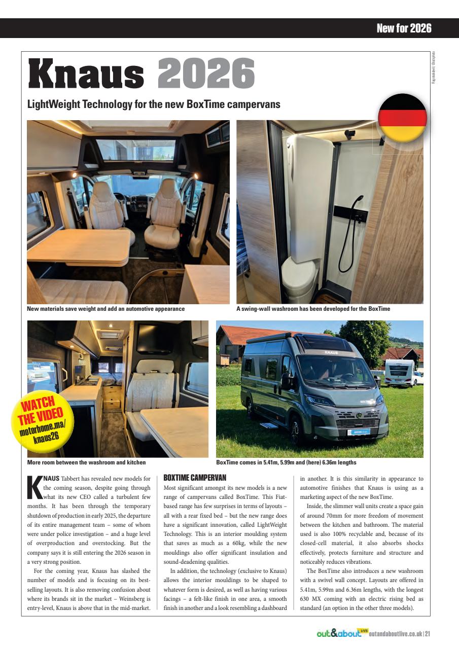 What Motorhome magazine Preview Pages