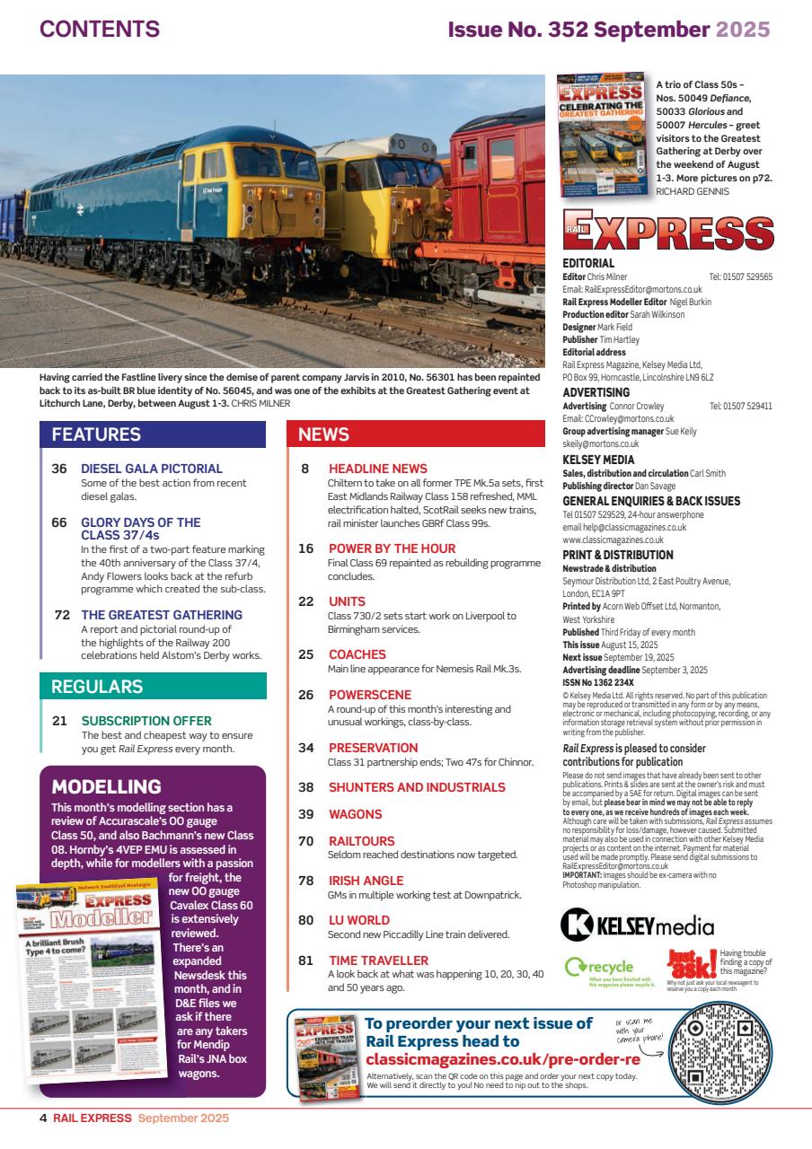 Rail Express Preview Pages
