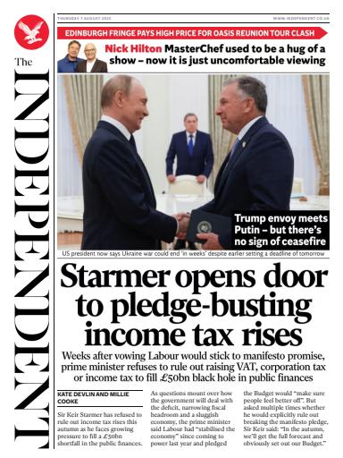 The Independent Daily Edition Newspaper issue 