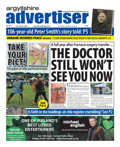 Argyllshire Advertiser issue Friday, August 08, 2025