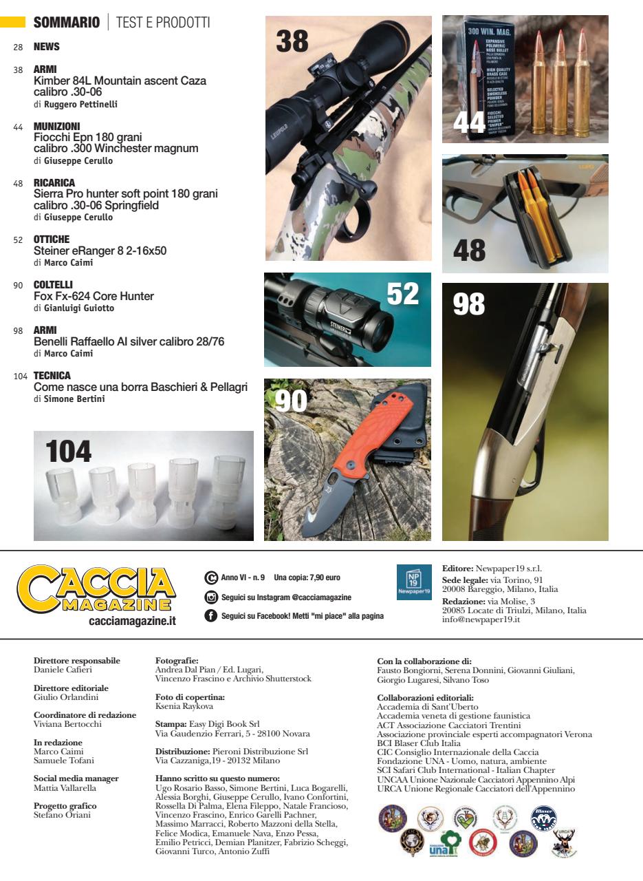 Caccia Magazine Preview Pages