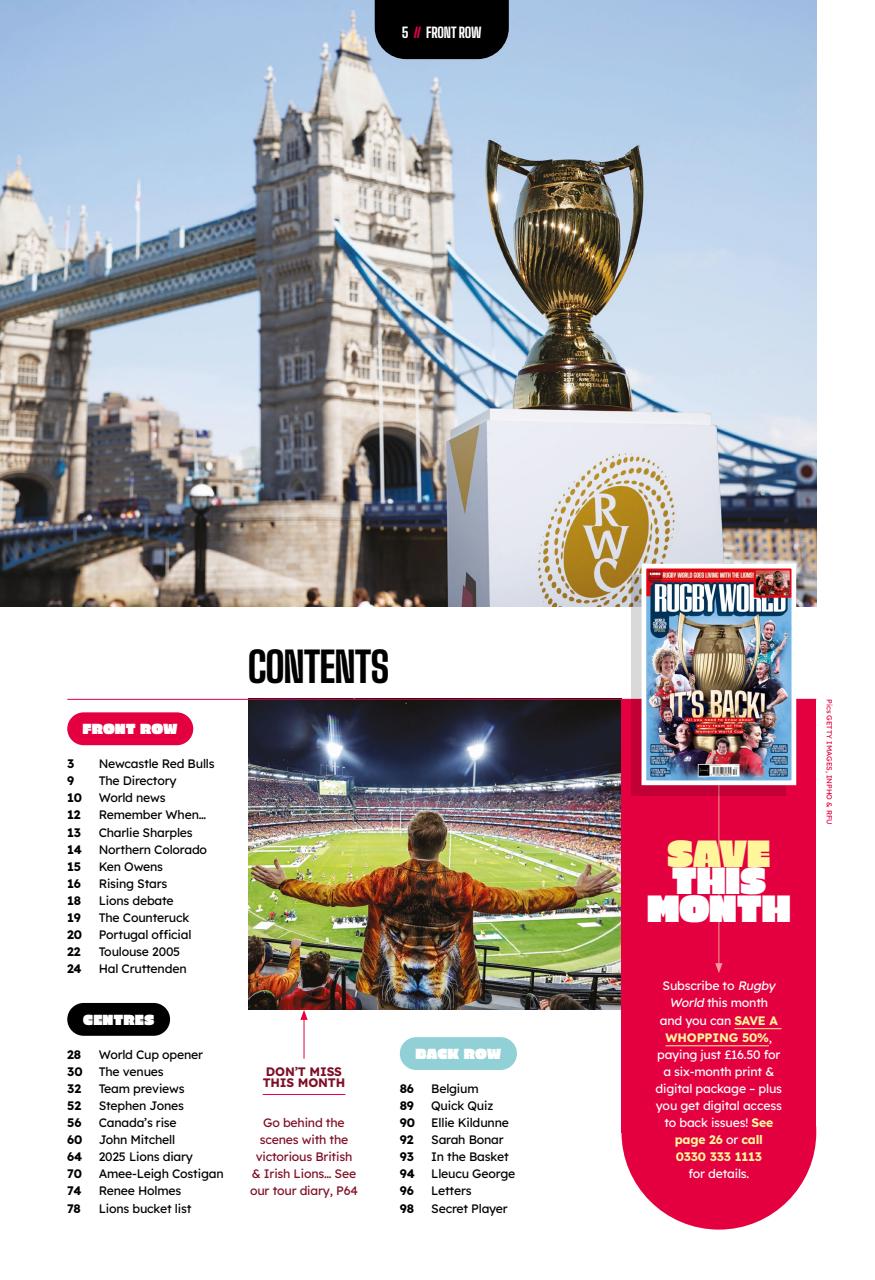 Rugby World Preview Pages