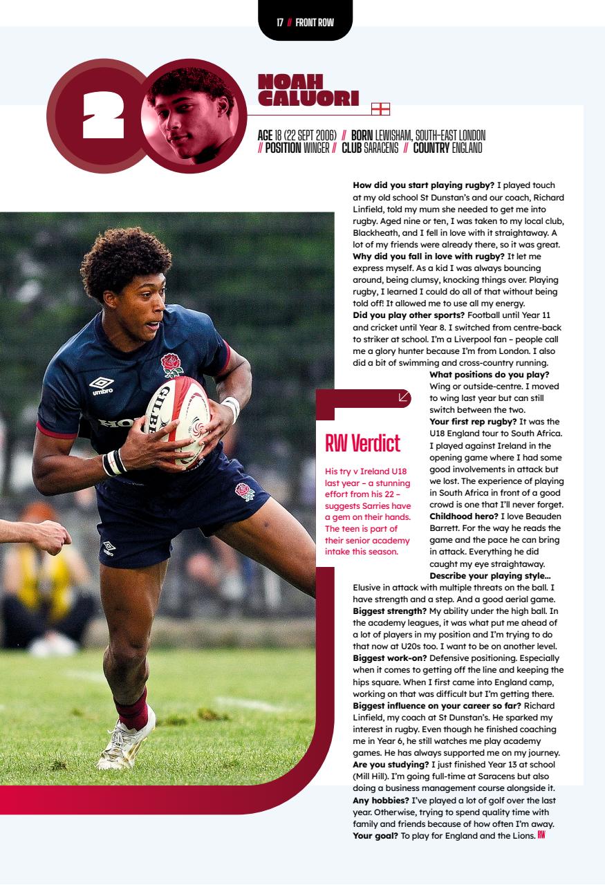 Rugby World Preview Pages