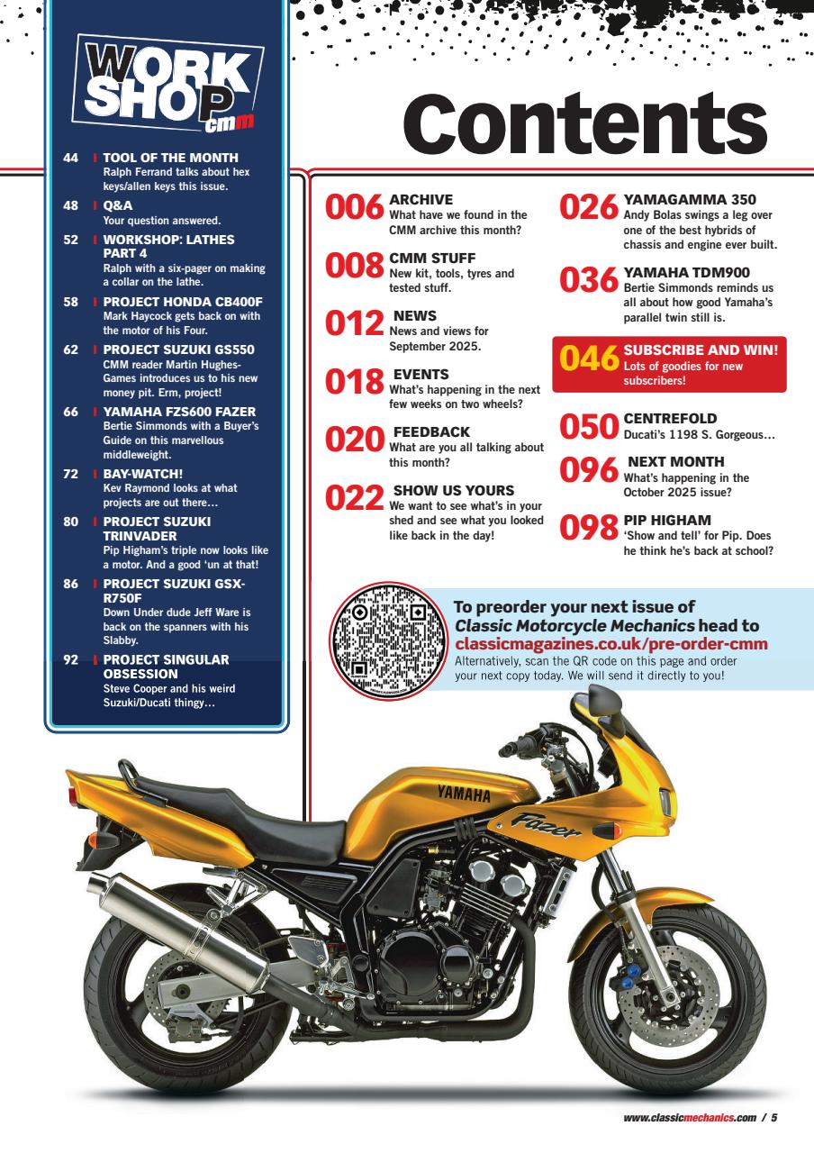 Classic Motorcycle Mechanics Preview Pages