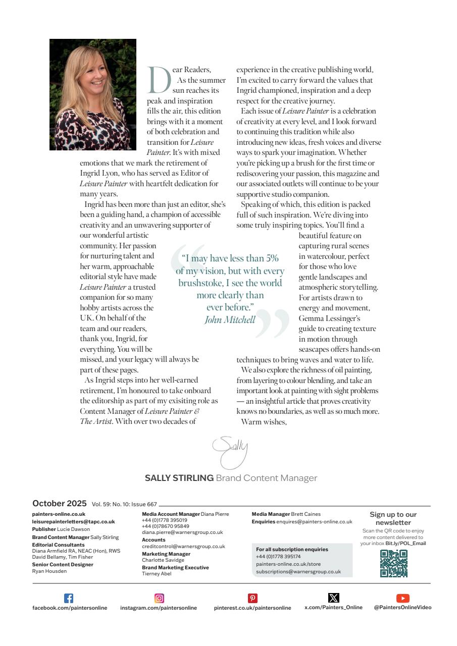 Leisure Painter & The Artist Preview Pages