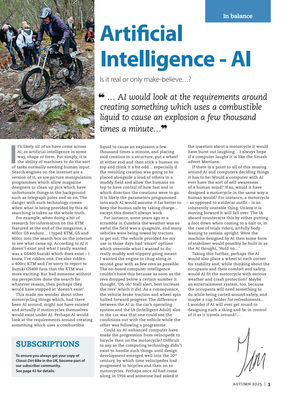 Classic Dirt Bike Preview Pages