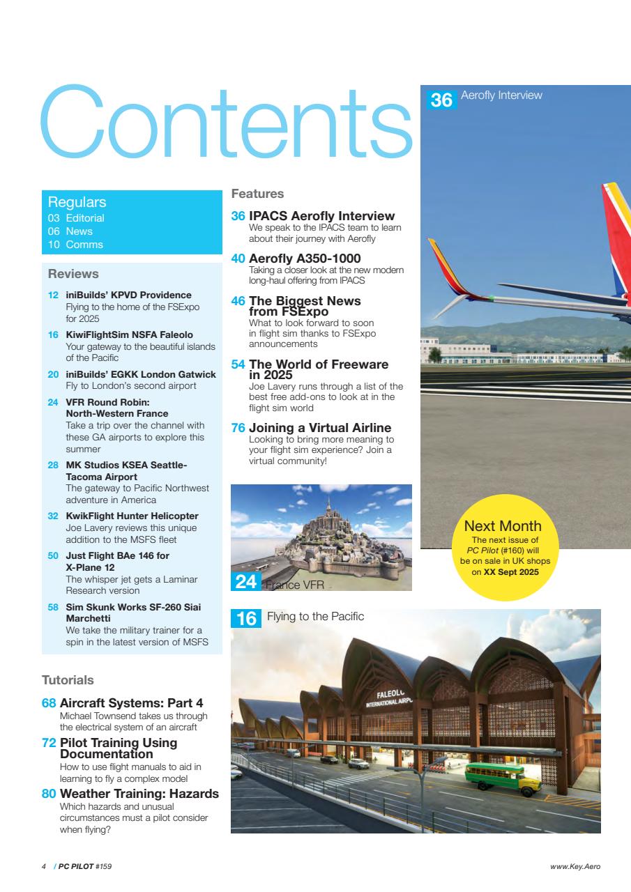 PC Pilot Preview Pages