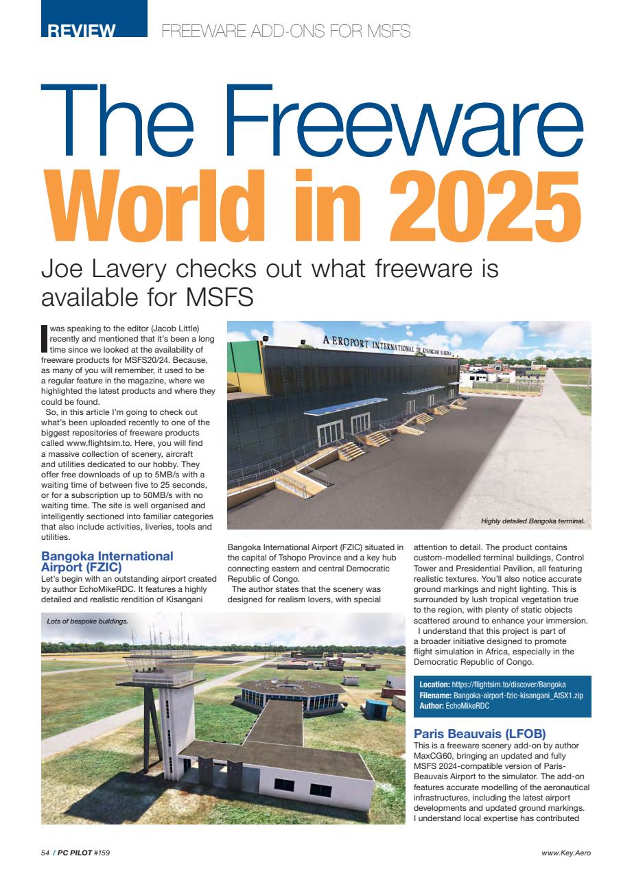 PC Pilot Preview Pages