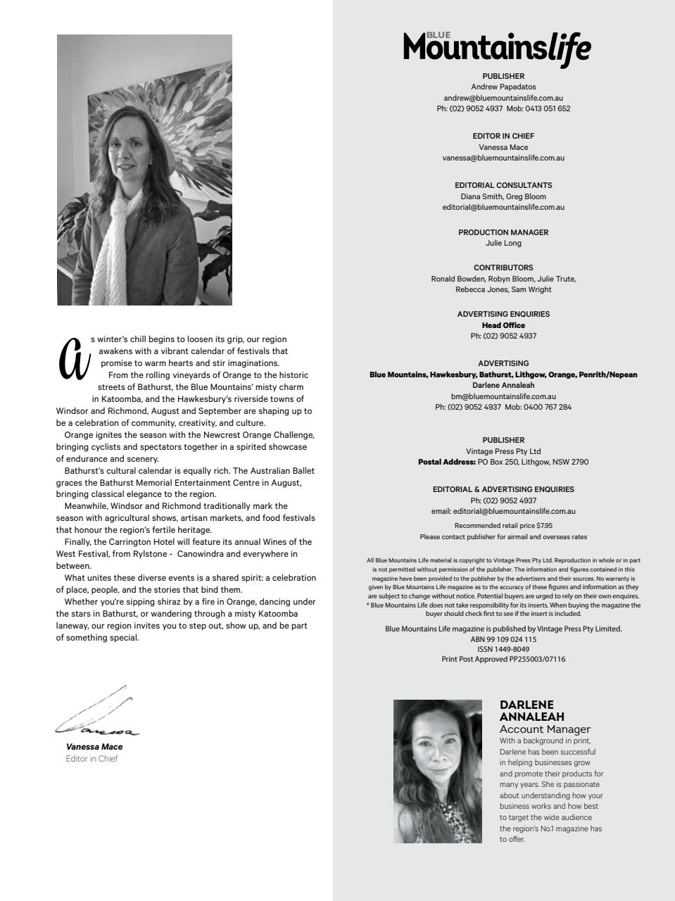 Blue Mountains Life Preview Pages