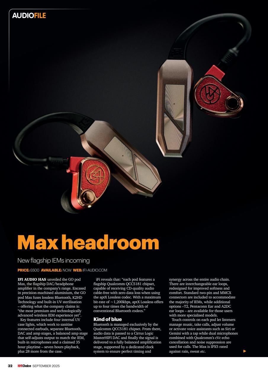 Hi-Fi Choice Preview Pages