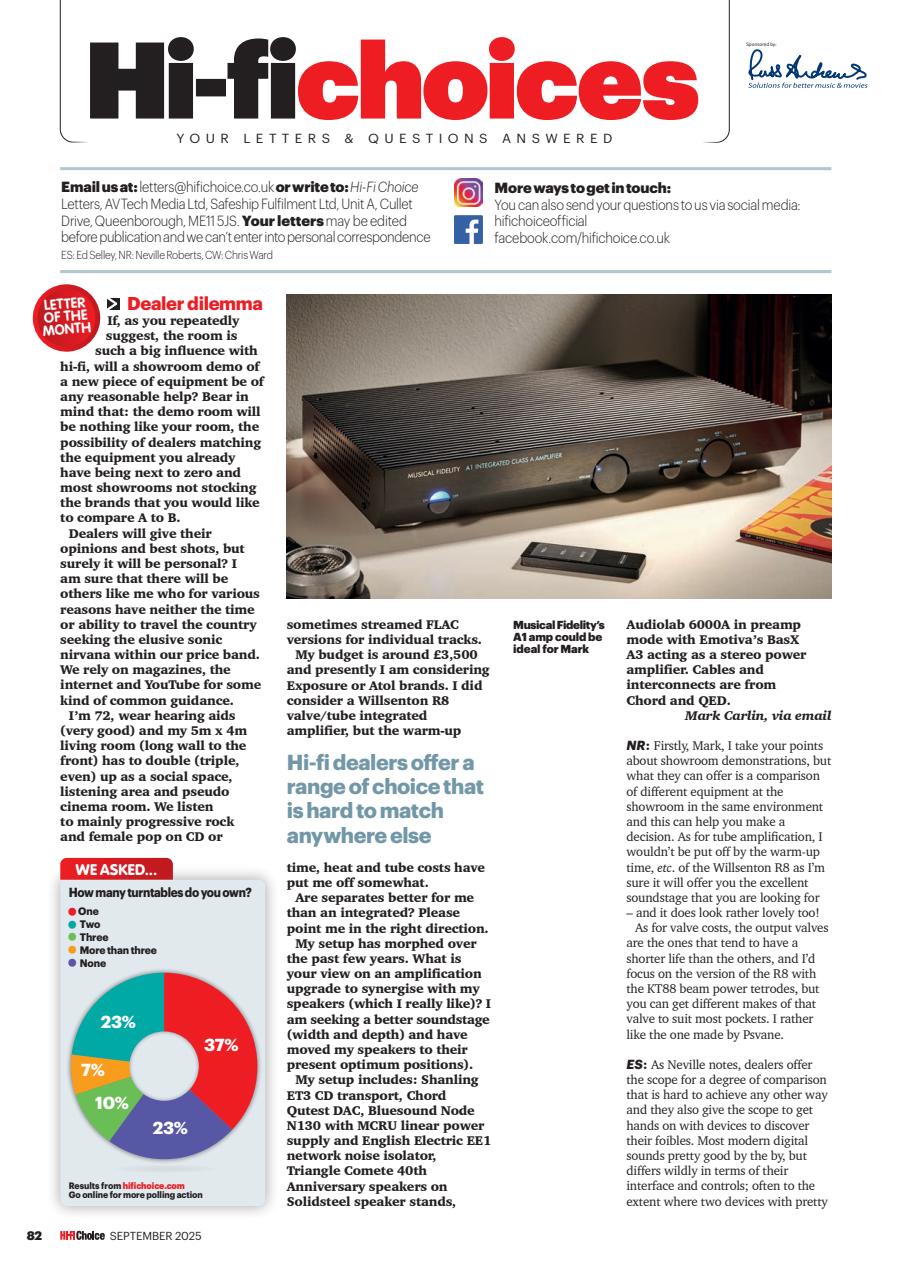 Hi-Fi Choice Preview Pages