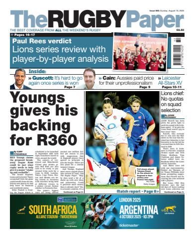 The Rugby Paper issue 10th August 2025
