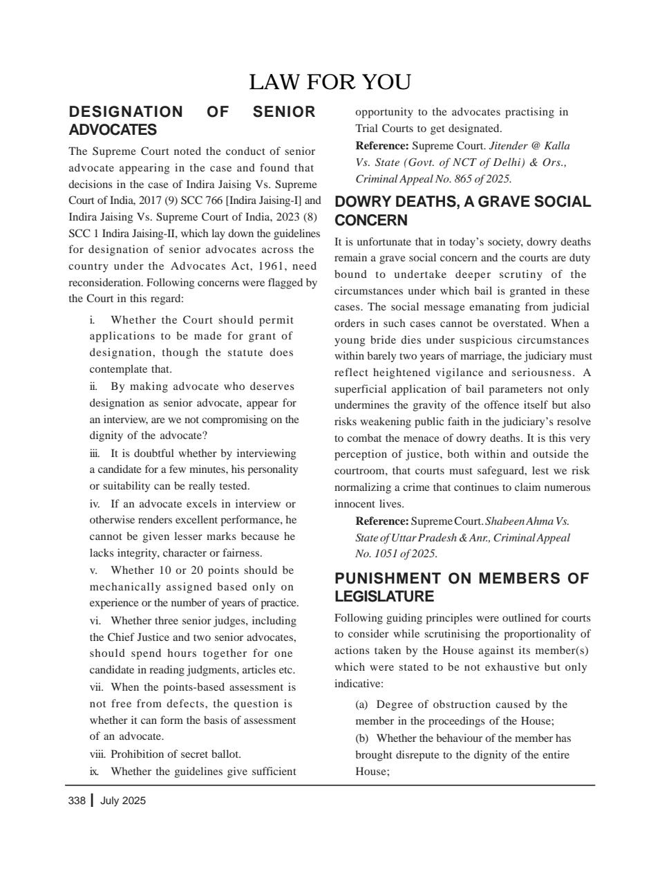 Lawteller – A Legal Awareness Magazine Preview Pages