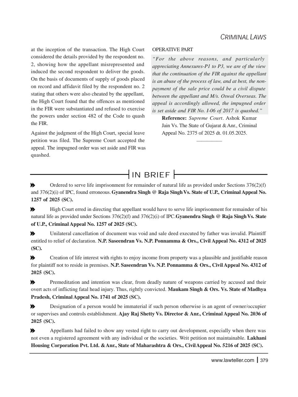 Lawteller – A Legal Awareness Magazine Preview Pages