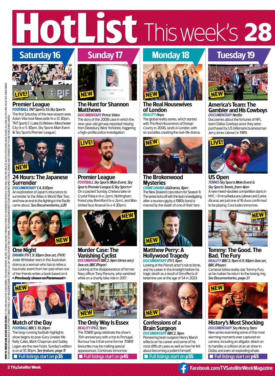 TV & Satellite Week Preview Pages