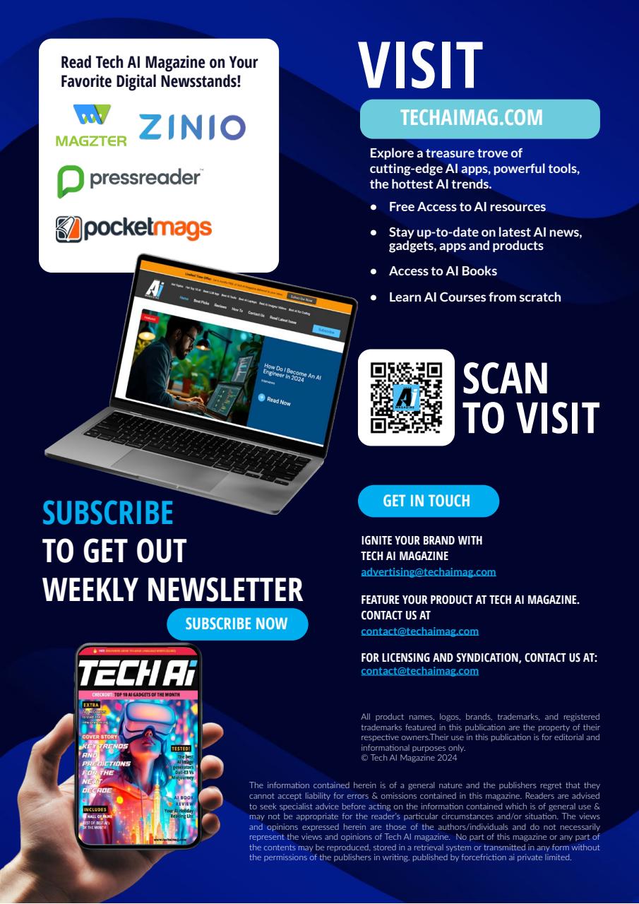 Tech AI Magazine Preview Pages