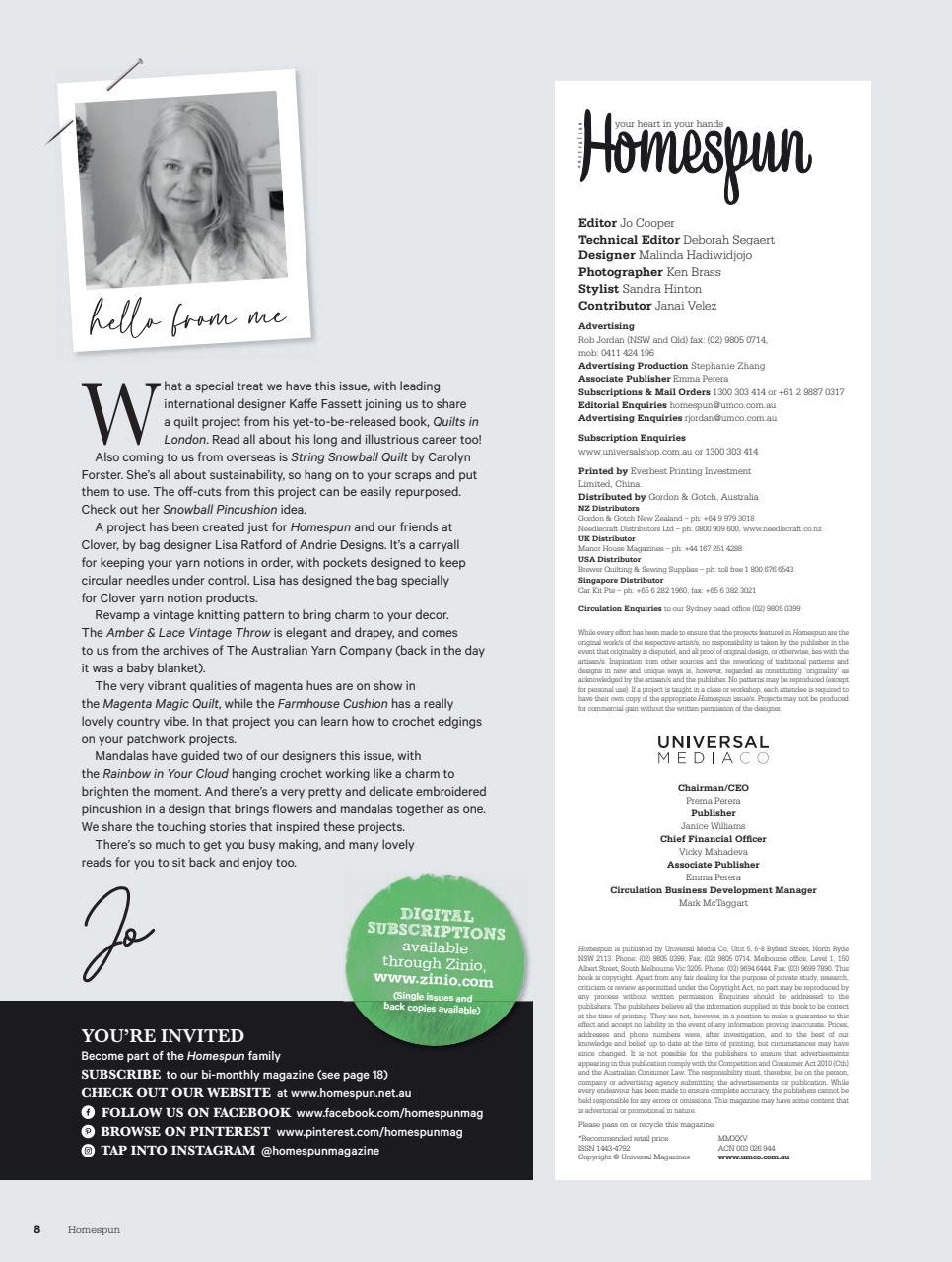 Homespun Preview Pages