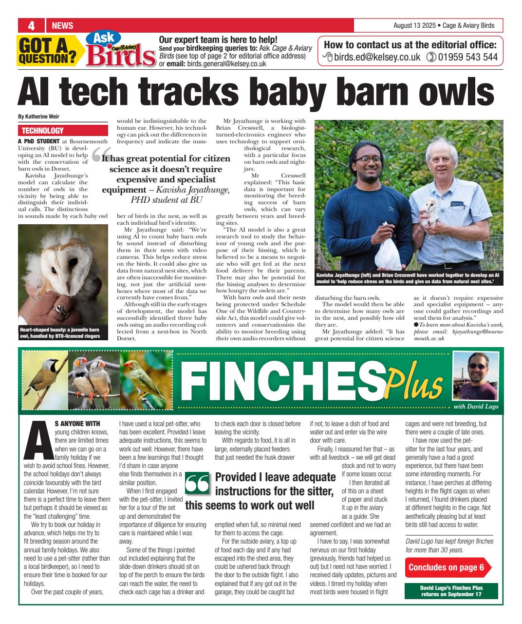 Cage & Aviary Birds Preview Pages