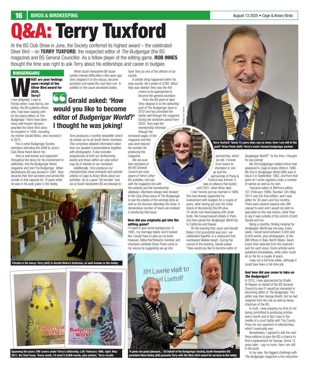 Cage & Aviary Birds Preview Pages