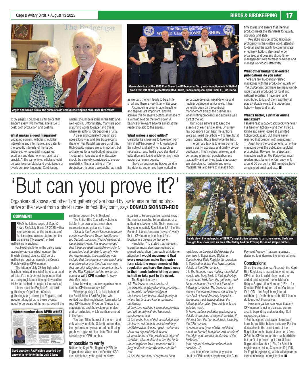 Cage & Aviary Birds Preview Pages