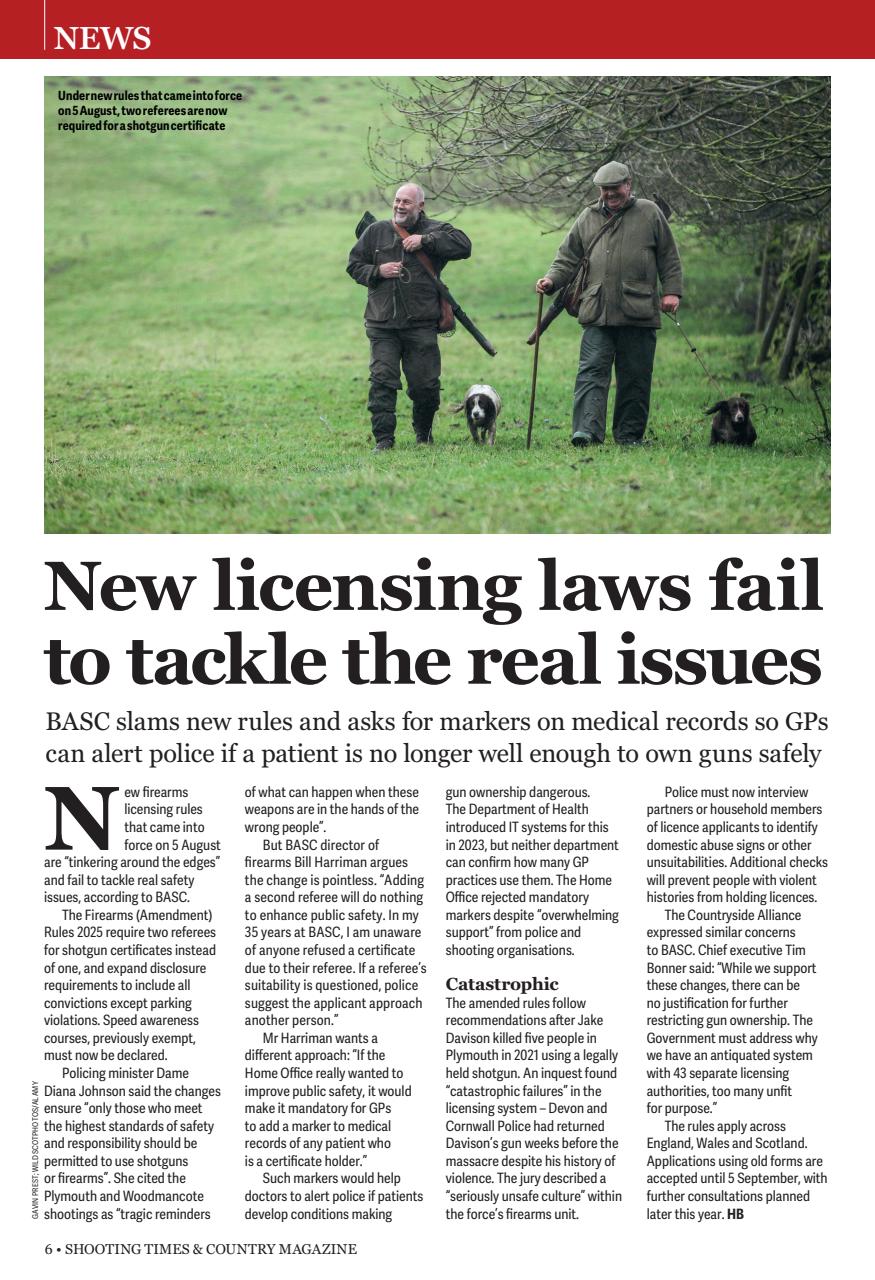 Shooting Times & Country Preview Pages