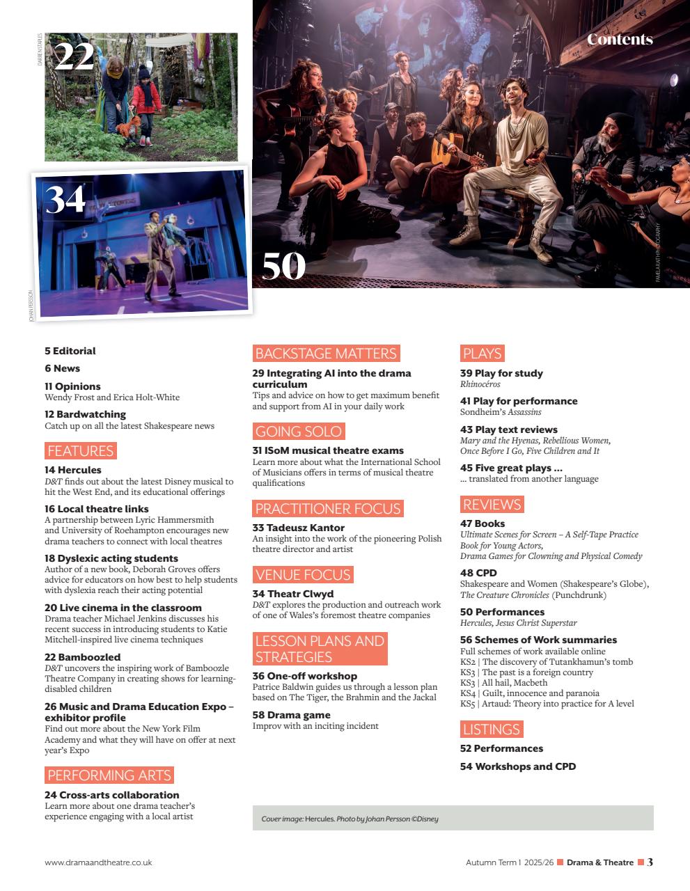 Drama and Theatre Preview Pages