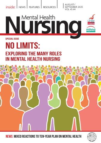 Mental Health Nursing issue August/September 2025