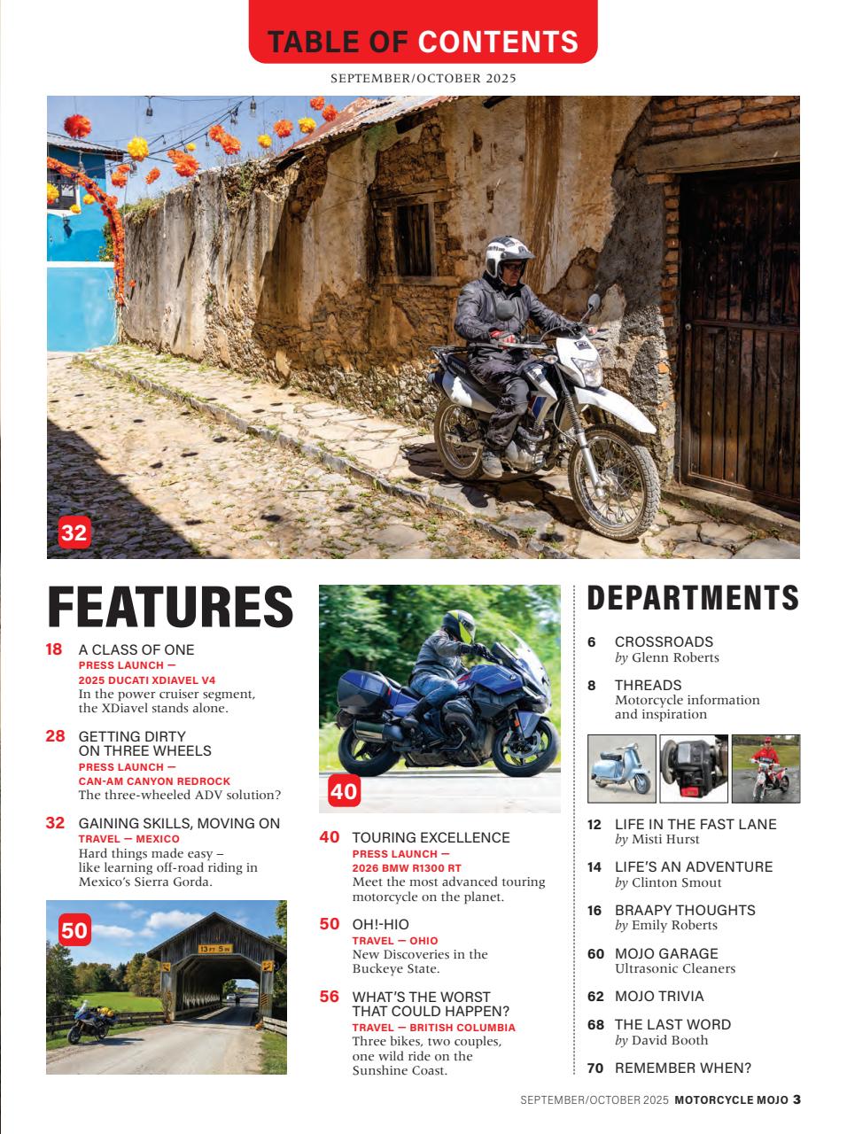 Motorcycle Mojo Preview Pages