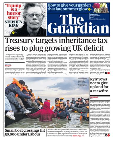 The Guardian Newspaper issue Wednesday, 13 August 2025