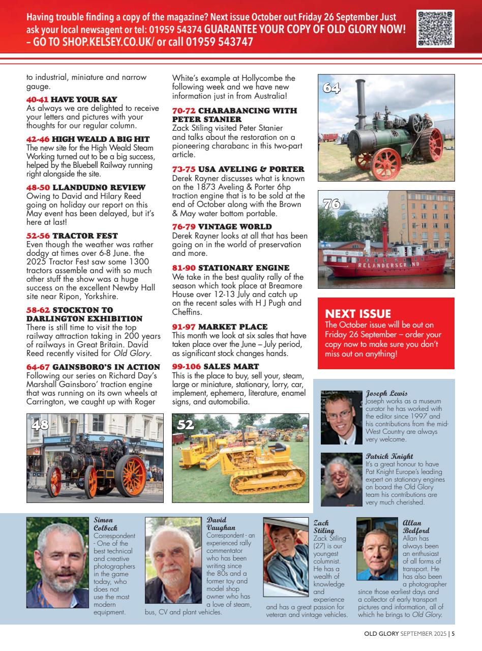 Old Glory Magazine Preview Pages