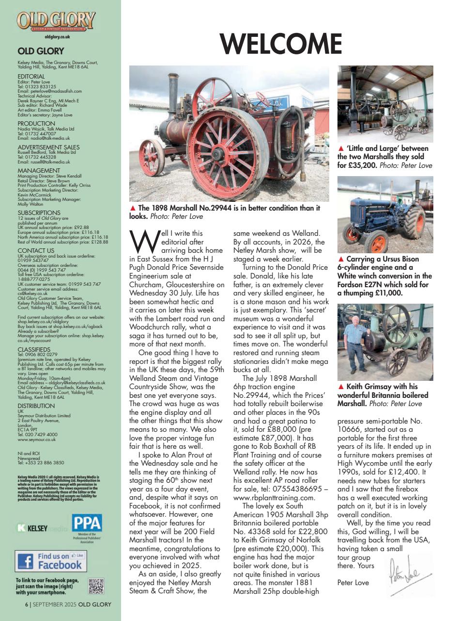 Old Glory Magazine Preview Pages