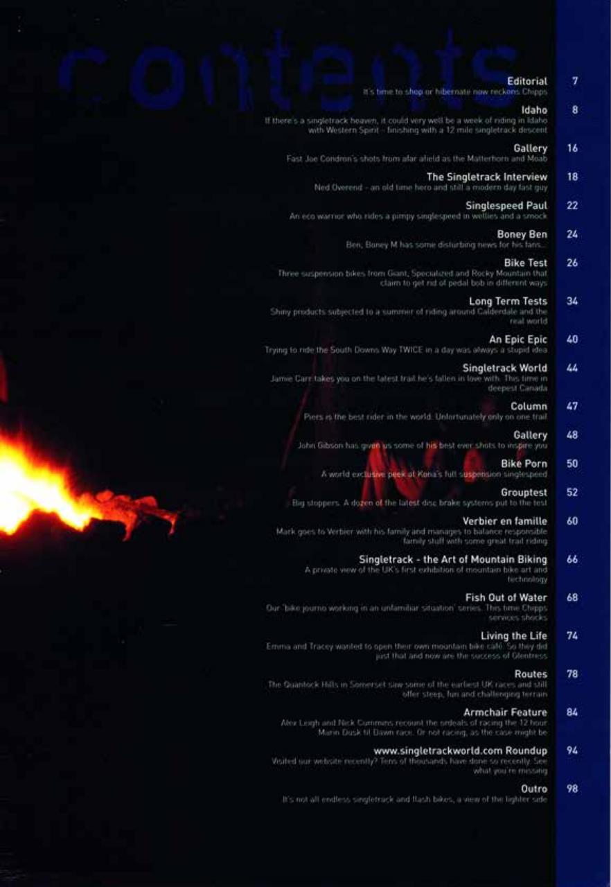 Singletrack Preview Pages