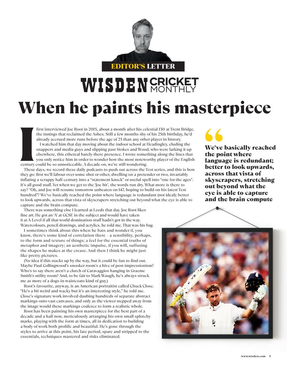 Wisden Cricket Monthly Preview Pages