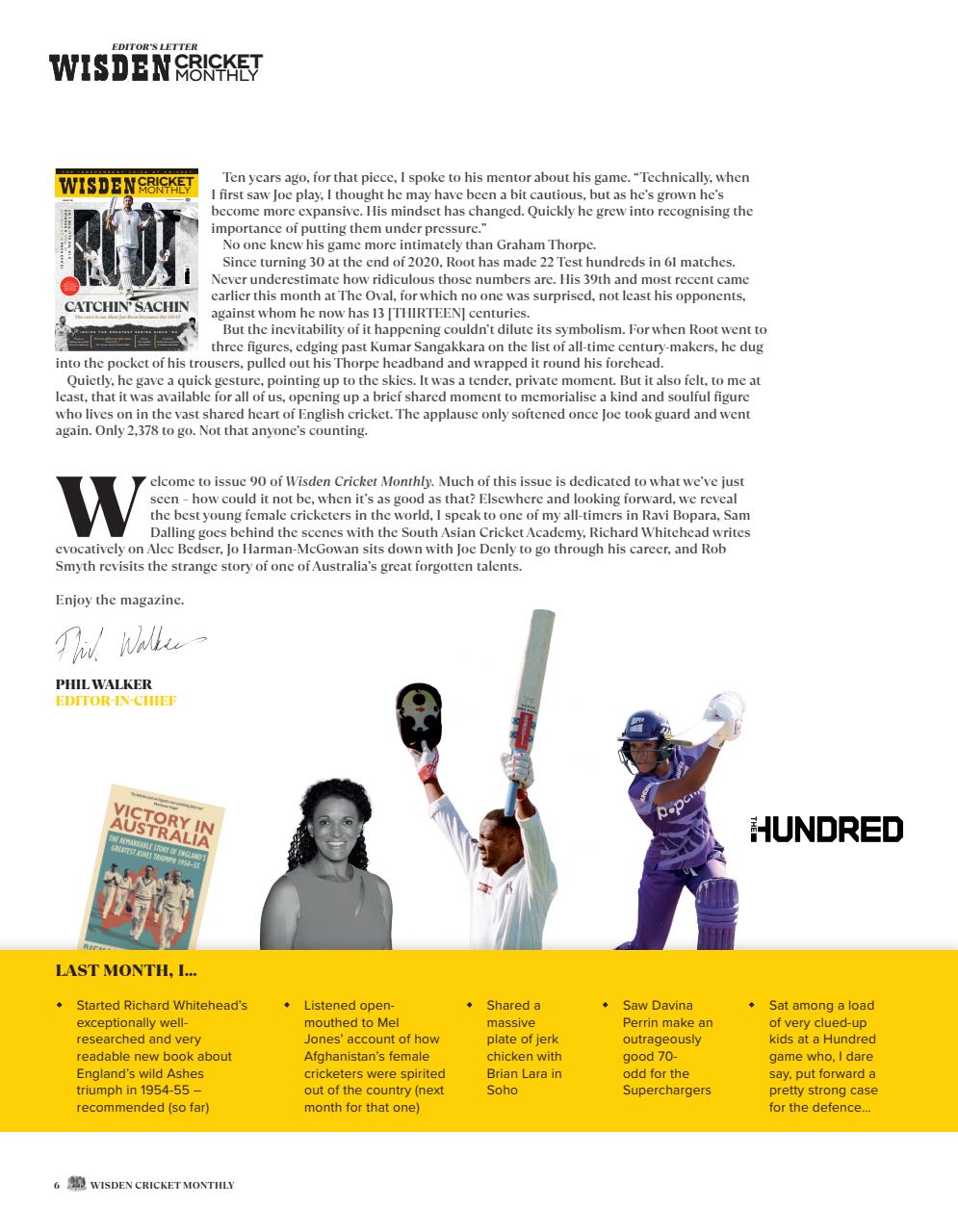 Wisden Cricket Monthly Preview Pages