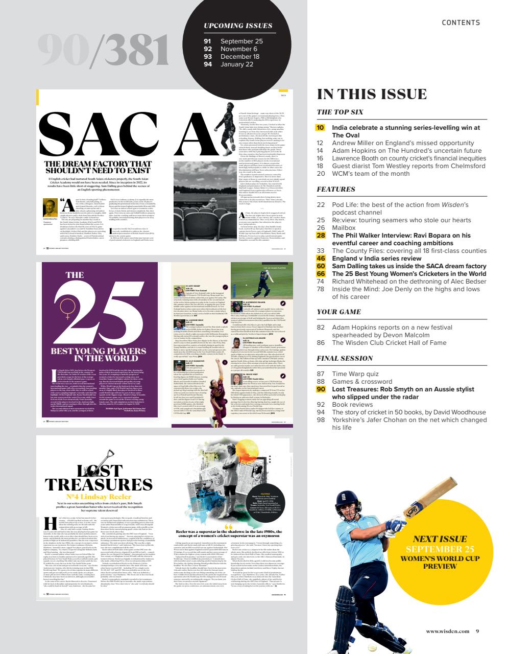 Wisden Cricket Monthly Preview Pages