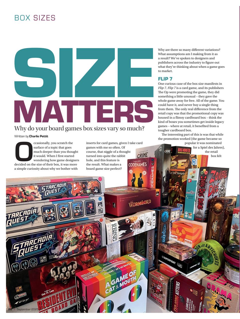 Tabletop Gaming Preview Pages