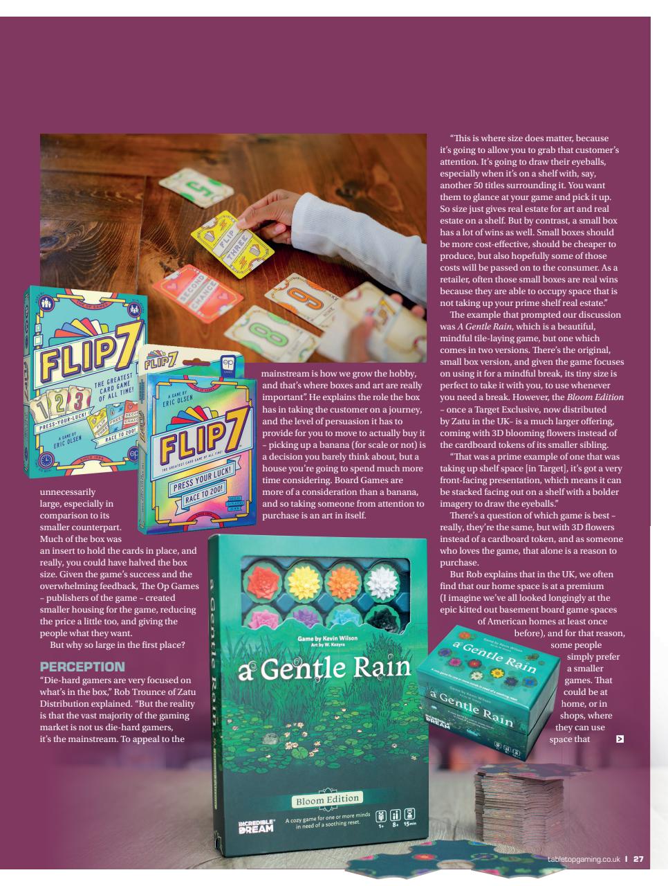 Tabletop Gaming Preview Pages