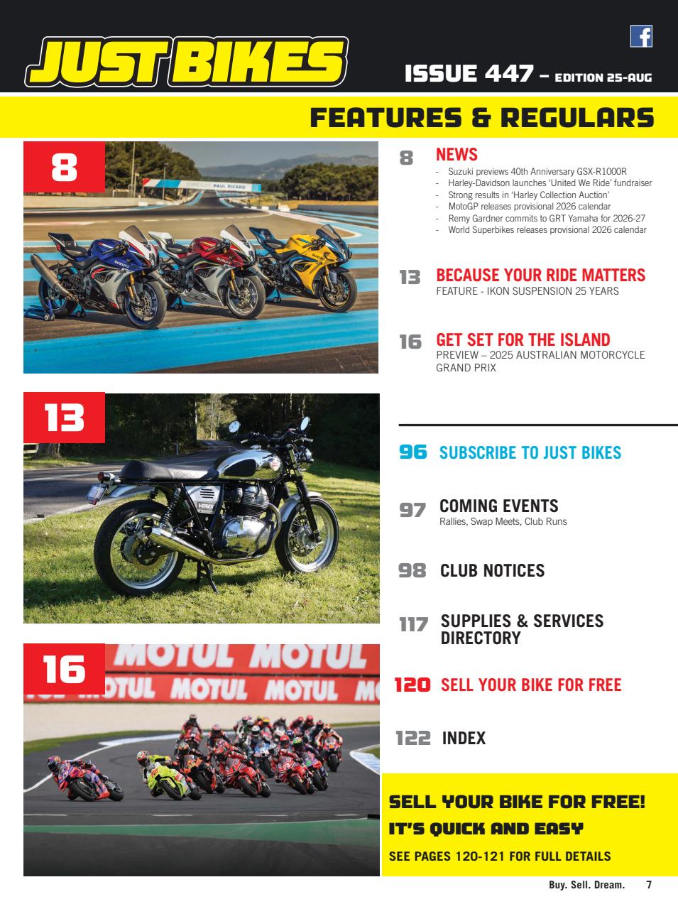 JUST BIKES Preview Pages