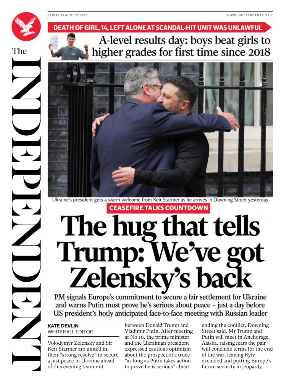 The Independent Daily Edition Newspaper Preview Pages